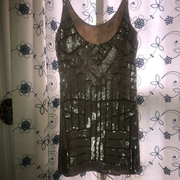 Gold sequin Parker dress size extra small! - Picture 3 of 3